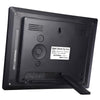 Yescom Digital Calendar Day Clock 8in 6-Alarm Black/White New