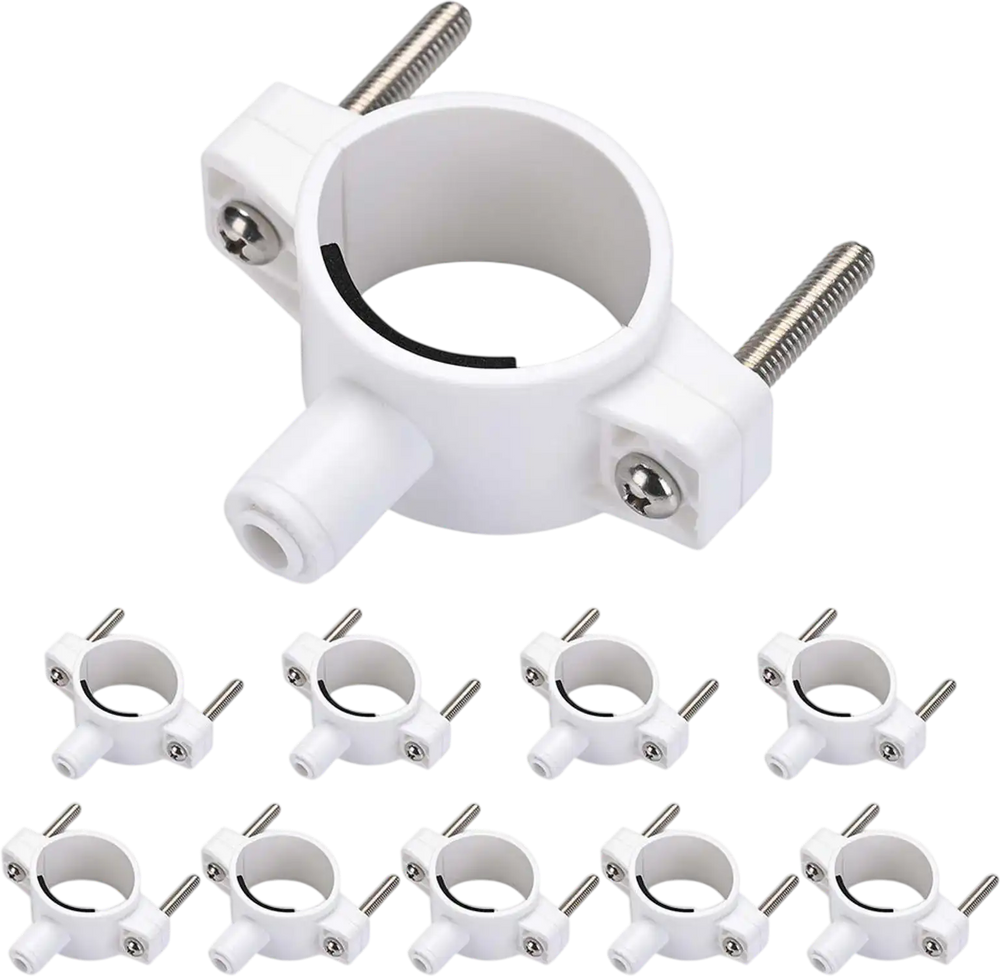 Yescom Drain Saddle Clamp with 1/4" Quick Connect Fitting 10-Piece New