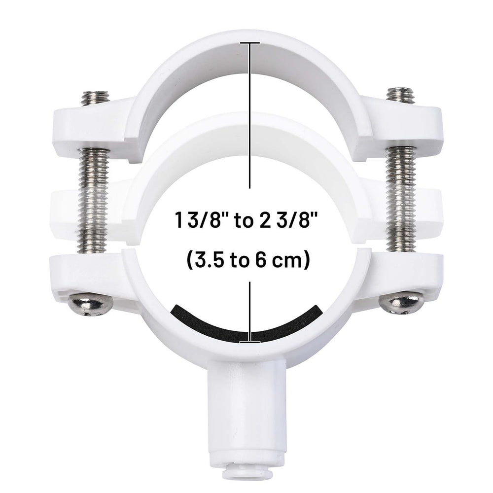 Yescom Drain Saddle Clamp with 1/4" Quick Connect Fitting 10-Piece New