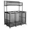 Yescom Pool Toy Storage Bin Mesh Rolling Cart Steel New