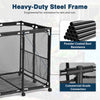Yescom Pool Toy Storage Bin Mesh Rolling Cart Steel New