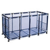 Yescom Pool Toy Storage Bin Mesh Rolling Cart Steel New