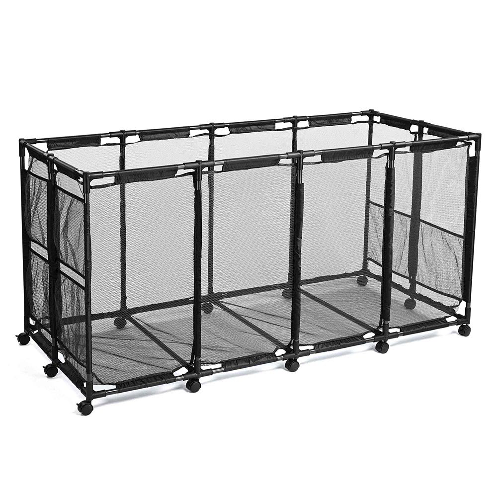 Yescom Pool Toy Storage Bin Mesh Rolling Cart Steel New