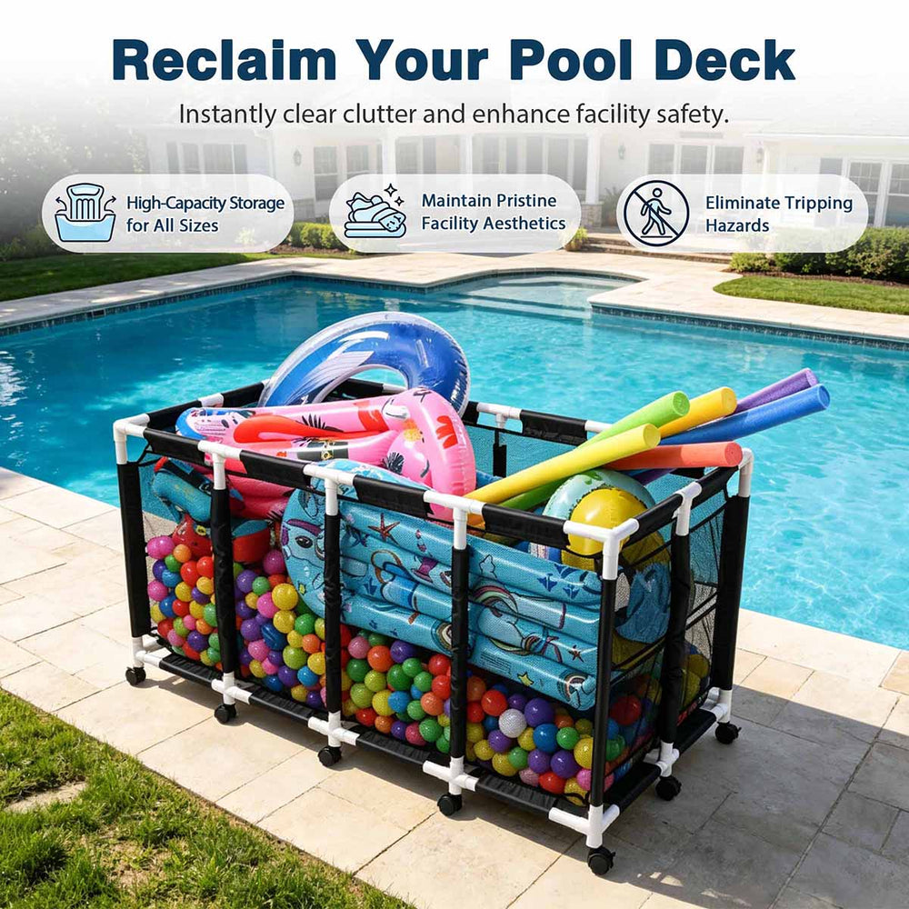 Yescom Pool Toy Storage Bin New