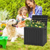 30 Gallon Deck Box Storage Container Seating Tools-Black - Gallery View 1 of 9