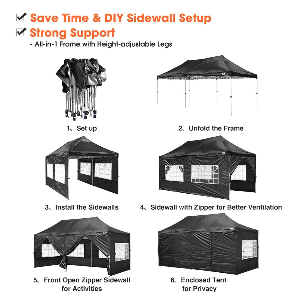 Yescom Pop Up Canopy Tent 10'x20' Waterproof New