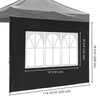 Yescom Canopy Tent Wall with Windows 1080D 9.6x6.7ft Blue 1pc New