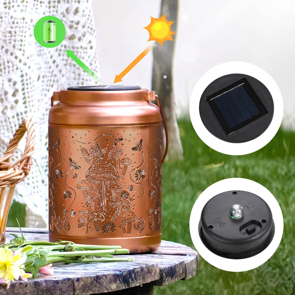 Yescom Outdoor Solar Lantern Waterproof 2ct/pk New