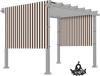 Yescom Pergola Canopy Replacement Cover with Rods 17'x6' New