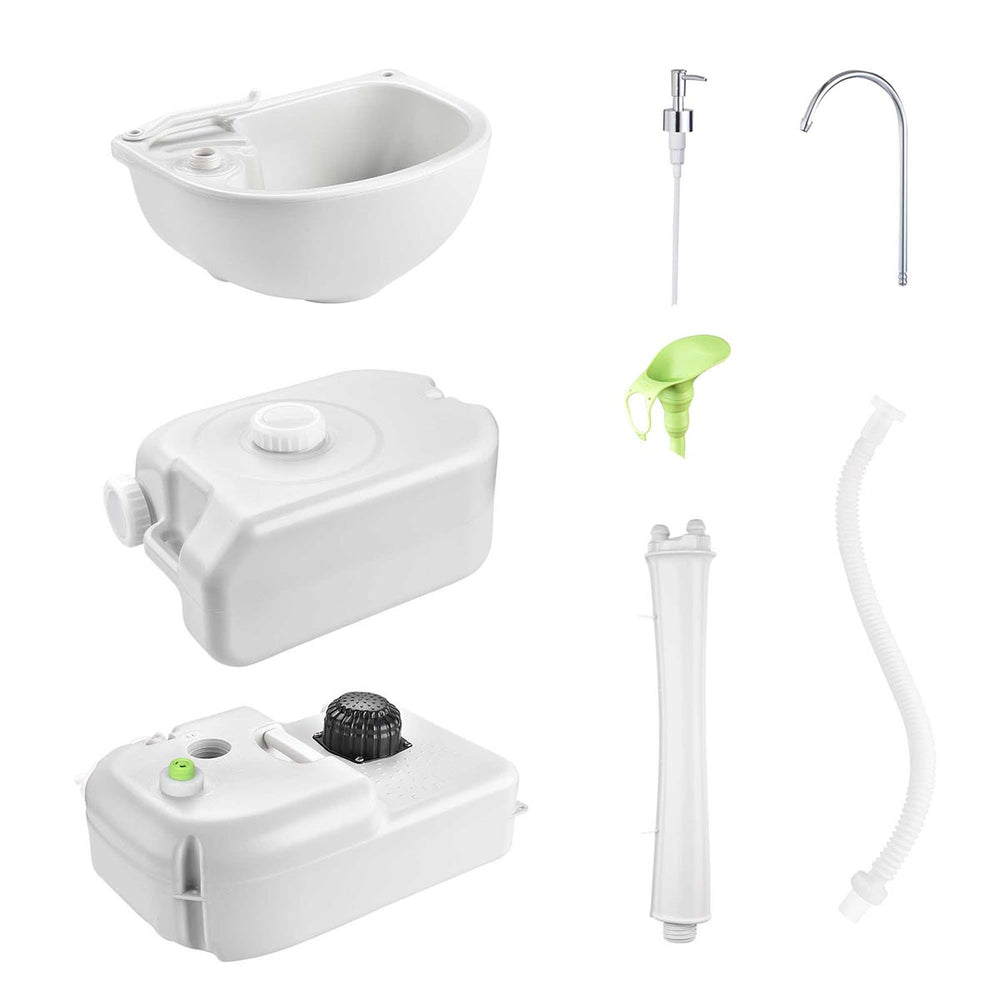 Yescom Foot Pump Hand Washing Station 4.5Gal 6.3Gal Waste Water Tank New