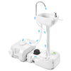 Yescom Foot Pump Hand Washing Station 4.5Gal 6.3Gal Waste Water Tank New
