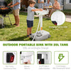 Yescom Electric Hand Washing Station 5Gal with Wheels & Handle New