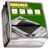 Yescom Heavy-Duty Poly Tarp 18'x24' Silver New
