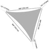 Yescom Triangle Sun Shade Sail 25ft New