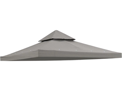 Yescom Gazebo Canopy Replacement Top 8' x 8' 2-Tier Grey New