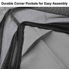 Yescom Gazebo Canopy Replacement Top 8' x 8' 2-Tier Grey New