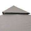 Yescom Gazebo Canopy Replacement Top 8' x 8' 2-Tier Grey New