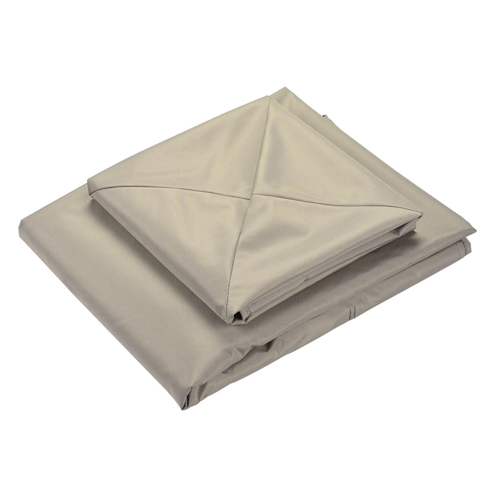 Yescom Gazebo Canopy Replacement Top 10' x 10' Waterproof 2-Tier Grey New