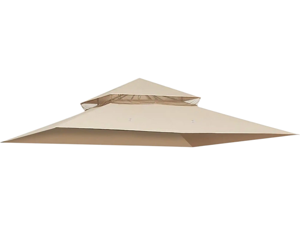 Yescom Gazebo Canopy Replacement Top 10' x 10' Waterproof 2-Tier New