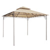 Yescom Gazebo Canopy Replacement Top 10' x 10' Waterproof 2-Tier New