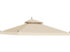 Yescom Gazebo Canopy Replacement Top 10' x 10' Beige 2-Tier New