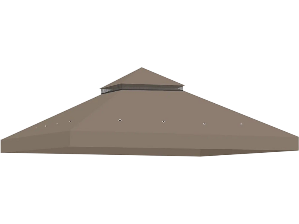 Yescom Gazebo Replacement Canopy Top 2-Tier 10x10 ft New