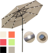 Yescom Patio Umbrella 9ft Prelit 3-Tiered with Lights New