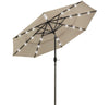 Yescom Patio Umbrella 9ft Prelit 3-Tiered with Lights New