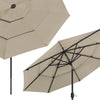 Yescom Patio Umbrella 9ft Prelit 3-Tiered with Lights New
