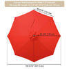 Yescom Outdoor Market Umbrella Replacement Canopy 9' 8-Rib New