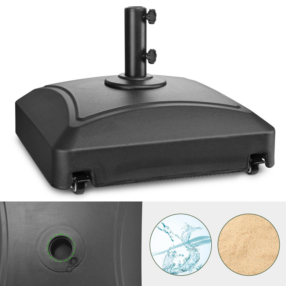 Yescom Umbrella Base with Wheels 88-143 lbs New