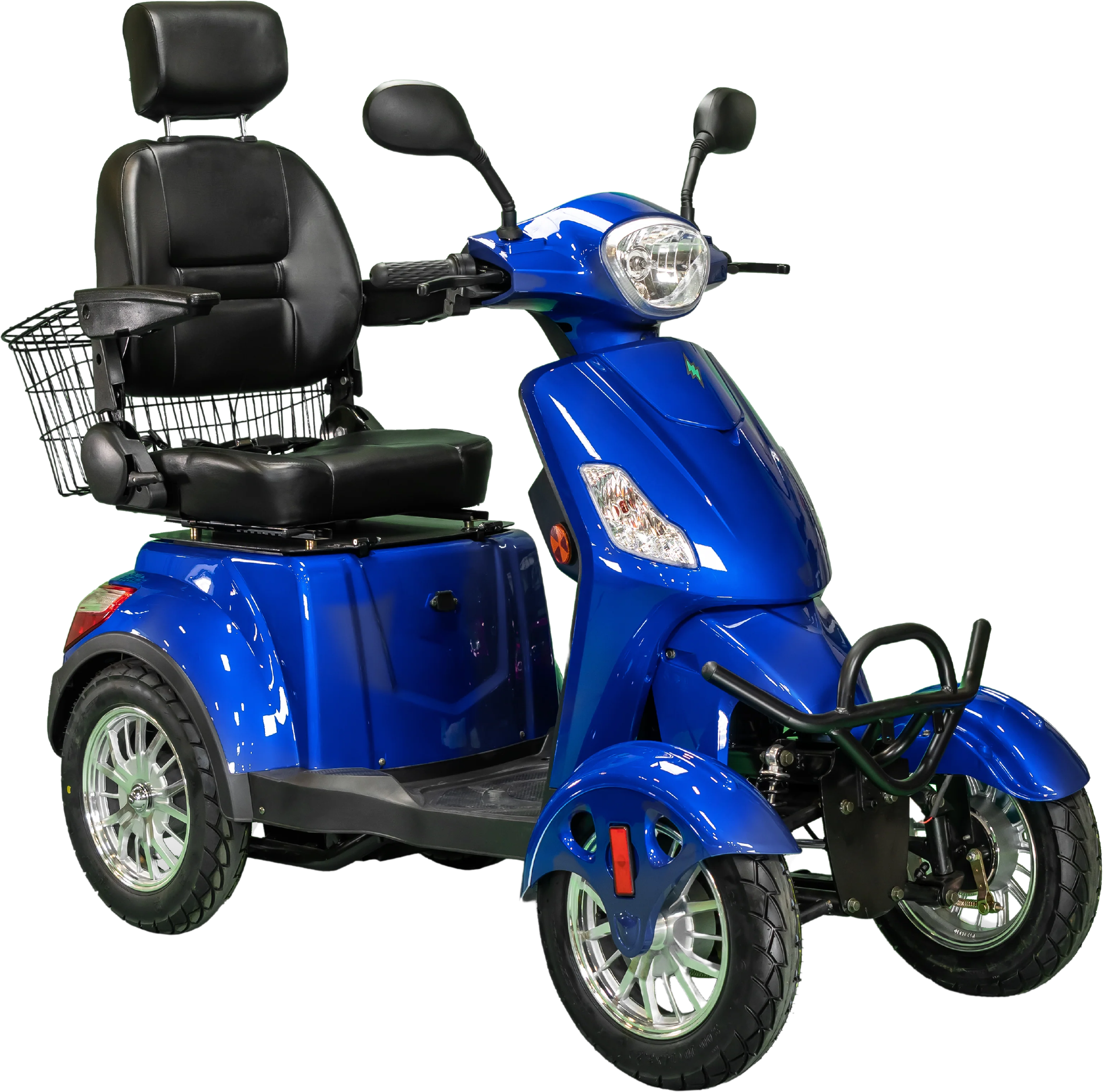 Journey Luxe Elite Mobility Scooter Electric Recreational 500W Brushless 48V 20Ah Max Speed 13 MPH Range 35 Miles Blue 08610 New