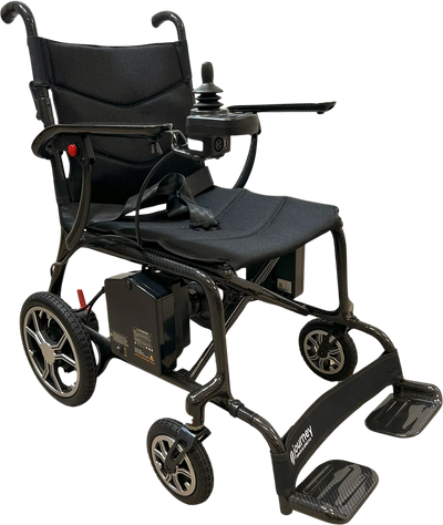 Journey Air Elite Folding Power Chair 24V 10Ah 150W 3.7 MPH 9.3 Mile Range Black 08642 New