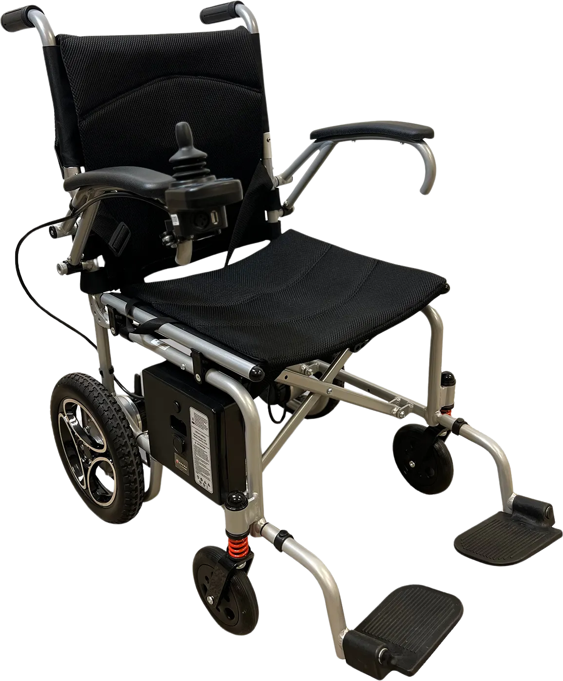 Journey Air Lightweight Folding Power Chair 24V 6Ah 150W 2.8 MPH 6 Mile Range Silver 08643 New