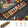 Extra large 35" electric griddle with non-stick surface, adjustable temperature, and removable drip tray for easy.