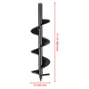 Yescom Earth Auger Bit Replacement 12in, 10in, 8in, 6in, 4in Optional New