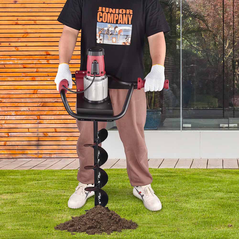 Yescom Electric Post Hole Digger with 6" Earth Auger Bit Set 1500W 2HP New