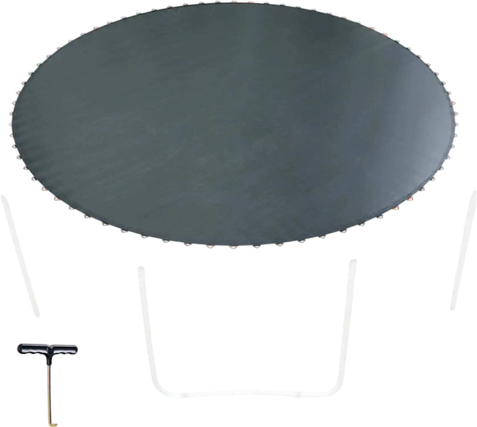 Yescom Trampoline Mat 14 ft 72 V-rings Black New