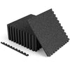 0.39 inch Thick Rubber Top Exercise Mat 48 Sq Ft with Boarders-color-Gray - Gallery View 1 of 3