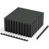 0.55 inch Thick Rubber Top Exercise Mat 70 Sq Ft with Boarders-Blue - Gallery View 1 of 3