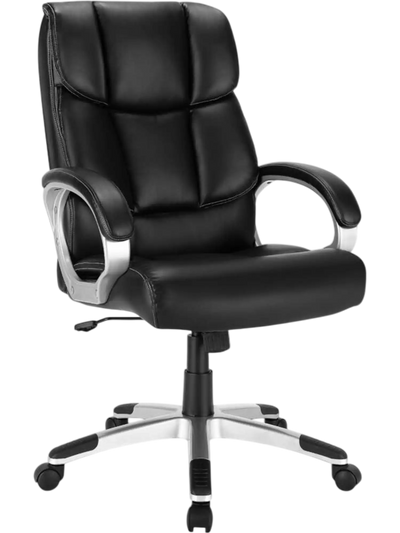 Costway Big & Tall High Back Leather Executive Desk Chair 36780124 New
