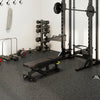 0.79 inch Thick Rubber Top Exercise Mat 48 Sq Ft with Boarders-Black - Gallery View 1 of 11
