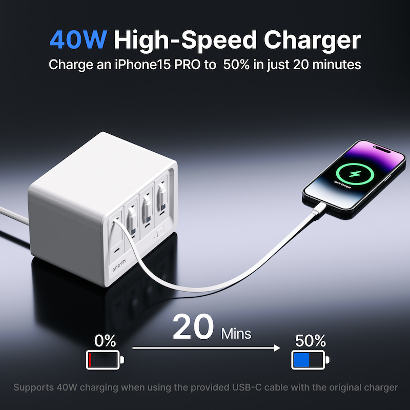 Giraffe Tools Smart Desktop Charging Station 12-in-1 ( / ) New