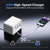 Giraffe Tools Desktop Charging Station 12-in-1 40W Cable Set New