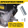 Aceup Energy AE274 Gas Engine 9 HP 274CC 4-Stroke OHV Horizontal Shaft New