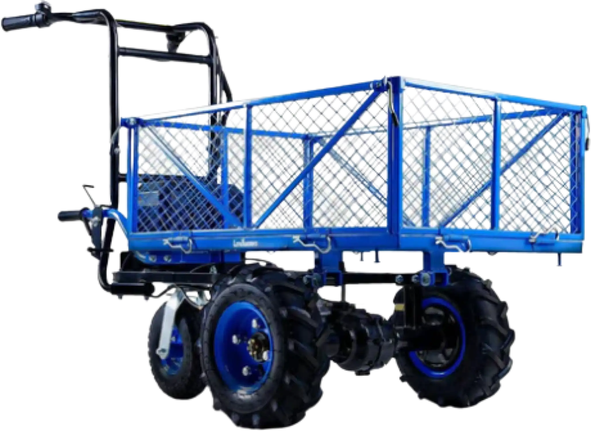 Landworks GUO026 48V Self-Propelled 500 lbs Capacity Electric Utility Wagon with Modular Cargo Bed New