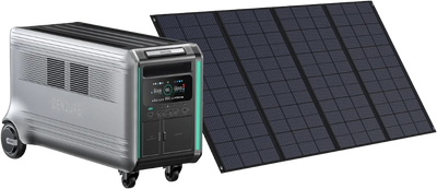 Zendure SuperBase V6400 Power Station 120/240 Dual Voltage with 200W Solar Panel New