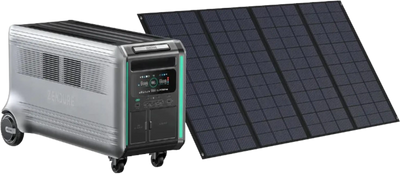 Zendure V4600 SuperBase Power Station 120/240 Dual Voltage 4608Wh With 200W Solar Panels New
