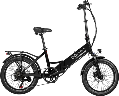 GoPowerBike GoPlus Electric Bike Foldable 500W 45 Mile Range 20 MPH Open Box RFB