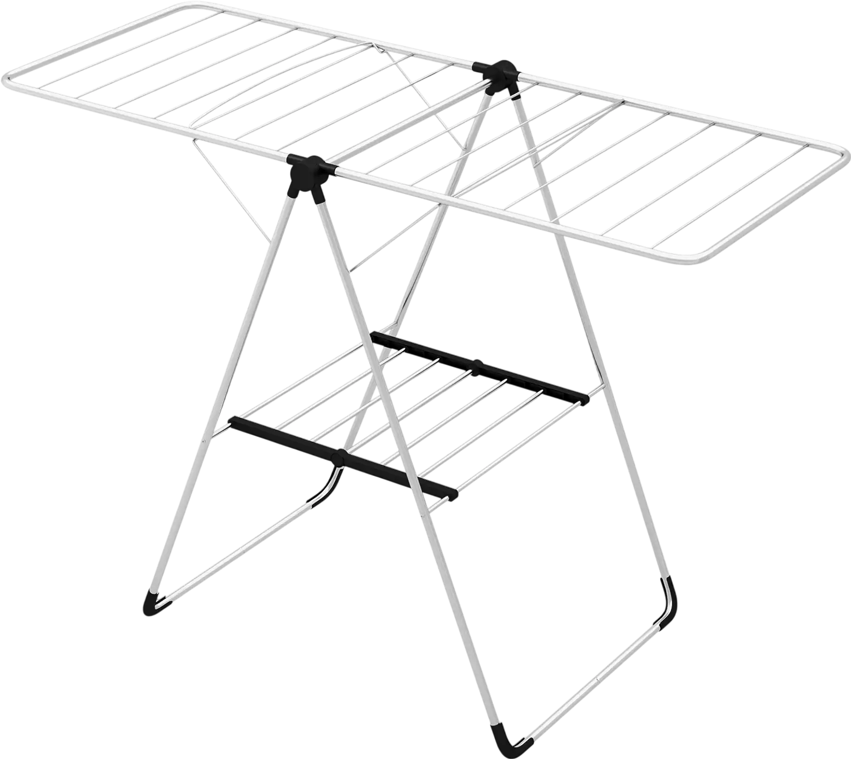 Costway 2-Tier Folding Laundry Drying Rack Aluminum Frame 92476318 New